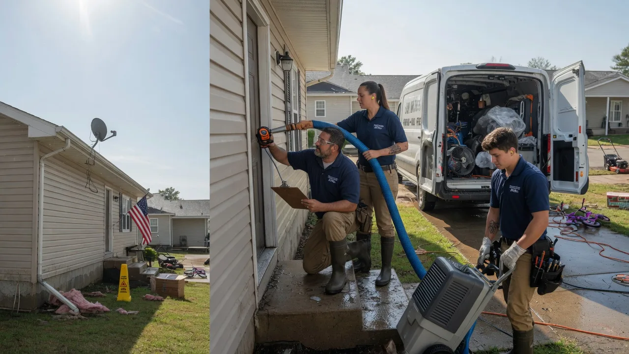 Ceiling Water Damage Restoration in Reno, PA near me